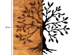 ΔΙΑΚΟΣΜΗΤΙΚΟ ΤΟΙΧΟΥ AGAC TREE MEGAPAP ΞΥΛΙΝΟ - ΜΕΤΑΛΛΙΚΟ ΧΡΩΜΑ ΚΑΡΥΔΙ - ΜΑΥΡΟ 58X3X58ΕΚ.