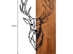 ΔΙΑΚΟΣΜΗΤΙΚΟ ΤΟΙΧΟΥ DEER MEGAPAP ΞΥΛΙΝΟ - ΜΕΤΑΛΛΙΚΟ ΧΡΩΜΑ ΚΑΡΥΔΙ - ΜΑΥΡΟ 36X3X58ΕΚ.