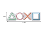 ΦΩΤΙΣΤΙΚΟ LED NEON "PLAYSTATION" MEGAPAP ΠΟΛΥΧΡΩΜΟ 57X2X15ΕΚ.