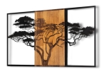 ΔΙΑΚΟΣΜΗΤΙΚΟ ΤΟΙΧΟΥ ACACIA TREE MEGAPAP ΞΥΛΙΝΟ - ΜΕΤΑΛΛΙΚΟ ΧΡΩΜΑ ΚΑΡΥΔΙ - ΜΑΥΡΟ 90X3X58ΕΚ.