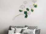 ΔΙΑΚΟΣΜΗΤΙΚΟ ΤΟΙΧΟΥ FLOWER MEGAPAP ΜΕΤΑΛΛΙΚΟ ΧΡΩΜΑ ΧΡΥΣΟ - ΠΡΑΣΙΝΟ 120X100ΕΚ.