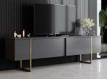 ΕΠΙΠΛΟ ΤΗΛΕΟΡΑΣΗΣ LUXE MEGAPAP ΧΡΩΜΑ ΑΝΘΡΑΚΙ - ΧΡΥΣΟ 180X30X50ΕΚ.