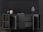 ΜΠΟΥΦΕΣ LUXE MEGAPAP ΧΡΩΜΑ ΑΝΘΡΑΚΙ 160X35X80ΕΚ.