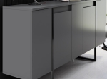 ΜΠΟΥΦΕΣ LUXE MEGAPAP ΧΡΩΜΑ ΑΝΘΡΑΚΙ 160X35X80ΕΚ.