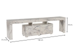 ΕΠΙΠΛΟ ΤΗΛΕΟΡΑΣΗΣ ENCLAVE MEGAPAP ΧΡΩΜΑ ΕΦΕ ΜΑΡΜΑΡΟΥ 180X31,3X50ΕΚ.