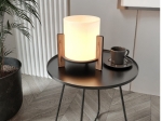 ΦΩΤΙΣΤΙΚΟ ΕΠΙΤΡΑΠΕΖΙΟ PINE MEGAPAP E27 MDF - ΥΦΑΣΜΑ PVC ΧΡΩΜΑ ΚΑΡΥΔΙ - ΚΡΕΜ Ø20X20ΕΚ.