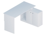 ΓΡΑΦΕΙΟ ΕΡΓΑΣΙΑΣ BASAK MEGAPAP ΓΩΝΙΑΚΟ ΧΡΩΜΑ ΛΕΥΚΟ 130X60X74ΕΚ.