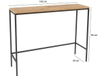 ΚΟΝΣΟΛΑ CANVA MEGAPAP ΧΡΩΜΑ ATLANTIC PINE 100X30X80ΕΚ.