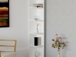ΒΙΒΛΙΟΘΗΚΗ ΓΩΝΙΑΚΗ RAVELLA MEGAPAP ΧΡΩΜΑ ΛΕΥΚΟ 25X25X160ΕΚ.