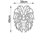 ΑΠΛΙΚΑ ΤΟΙΧΟΥ LION MEGAPAP E27 MDF ΧΡΩΜΑ ΜΑΥΡΟ 39X12X49ΕΚ.
