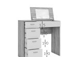 ΤΟΥΑΛΕΤΑ TAB ΧΡΥΣΟ ΔΡΥΣ-ΓΡΑΦΙΤΗ 90X42X82-110CM