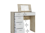 ΤΟΥΑΛΕΤΑ TAB ΣΟΝΟΜΑ-ΛΕΥΚΟ 90X42X82-110CM