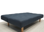 ΚΑΝΑΠΕΣ ΚΡΕΒΑΤΙ HERMES ΤΡΙΘΕΣΙΟΣ ΣΚΟΥΡΟ ΜΠΛΕ 180X95X82CM