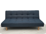 ΚΑΝΑΠΕΣ ΚΡΕΒΑΤΙ HERMES ΤΡΙΘΕΣΙΟΣ ΣΚΟΥΡΟ ΜΠΛΕ 180X95X82CM