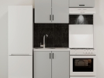 ΚΟΥΖΙΝΑ MODEST ΣΕΤ 3 ΚΟΥΤΙΩΝ ΓΚΡΙ ΑΝΩ ΚΟΥΤΙΑ 140CM ΚΑΤΩ 80CM