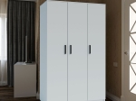 ΝΤΟΥΛΑΠΑ ΤΡΙΦΥΛΛΗ SIMPLE ΛΕΥΚΗ 120X52X205CM