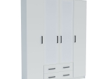 ΝΤΟΥΛΑΠΑ ΤΕΤΡΑΦΥΛΛΗ SIMPLE 4D2D ΛΕΥΚΗ 160X52X205CM