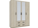 ΝΤΟΥΛΑΠΑ ΤΕΤΡΑΦΥΛΛΗ SIMPLE 4D2D ΣΟΝΟΜΑ 160X52X205CM