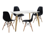 ΣΕΤ ΤΡΑΠΕΖΑΡΙΑ 5Τ ΤΡΑΠΕΖΙ MINIMAL 120x80x73 cm-TWIST ΜΑΥΡΕΣ HM10080.02