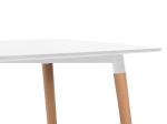 ΤΡΑΠΕΖΙ MINIMAL HM008.01 ΛΕΥΚΟ MDF, ΞΥΛΙΝΑ ΠΟΔΙΑ ΟΞΙΑ, 120Χ80X73Υ ΕΚ.