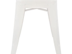 ΣΚΑΜΠΩ ΜΕΤΑΛΛΙΚΟ HM0096.21 MELITA ΣΕ ΧΡΩΜΑ MILK WHITE 39x39x46 εκ.