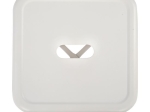 ΣΚΑΜΠΩ ΜΕΤΑΛΛΙΚΟ HM0096.21 MELITA ΣΕ ΧΡΩΜΑ MILK WHITE 39x39x46 εκ.