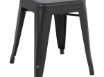 ΣΚΑΜΠΩ ΜΕΤΑΛΛΙΚΟ HM0096.22 MELITA ΣΕ ΜΑΥΡΟ ΜΑΤ 39x39x46 εκ.