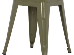 ΣΚΑΜΠΟ ΜΕΤΑΛΛΙΚΟ MELITA HM0096.43 ΣΕ DARK OLIVE ΧΡΩΜΑ 37x37x45Υεκ.