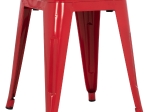 ΣΚΑΜΠΟ ΜΕΤΑΛΛΙΚΟ MELITA HM0096.44 ΣΕ ΚΟΚΚΙΝΟ ΧΡΩΜΑ 37x37x45Υεκ.