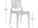 ΚΑΡEΚΛΑ ΤΡΑΠΕΖΑΡΙΑΣ ΑΚΡΥΛΙΚΗ ARAMIS HM0170 ΔΙΑΦΑΝΗ 34.5x50x90Υεκ.