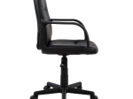ΚΑΡΕΚΛΑ ΓΡΑΦΕΙΟΥ GRANE HM1005 ΜΕ ΜΠΡΑΤΣΑ ΜΑΥΡO PU 56,5x50x88-100Υ εκ.