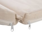 ΜΑΞΙΛΑΡΙ ΞΑΠΛΩΣΤΡΑΣ TEXTILENE 600gr/m2 2X1 SIFNOS ΜΠΕΖ HM11234.60T 196(117+1+78)x58x6εκ.