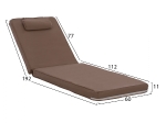 ΜΑΞΙΛΑΡΙ ΞΑΠΛΩΣΤΡΑΣ TEXTILENE 600gr/m2 2X1 SIFNOS ΜΟΚΑ HM11237.04T 194x70x11εκ.