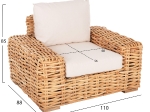 ΣΕΤ ΣΑΛΟΝΙ ΕΞ. ΧΩΡΟΥ 4ΤΜΧ TROPEL HM11939 ΦΥΣΙΚΟ RATTAN-3ΘΕΣΙΟΣ ΚΑΝΑΠΕΣ-2 ΠΟΛΥΘΡΟΝΕΣ-ΤΡΑΠΕΖΙ