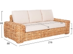 ΣΕΤ ΣΑΛΟΝΙ ΕΞ.ΧΩΡΟΥ TROPEL HM11941 3ΤΜΧ ΦΥΣΙΚΟ RATTAN-ΛΕΥΚΑ ΜΑΞΙΛΑΡΙΑ