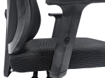 ΚΑΡΕΚΛΑ ΓΡΑΦΕΙΟΥ MEXER HM1195.01 ΜΑΥΡΟ MESH-ΜΕΤΑΛ.ΒΑΣΗ-NYLON ΣΚΕΛΕΤΟΣ 60x49x130Υεκ.