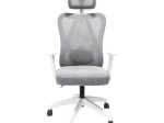 ΚΑΡΕΚΛΑ ΓΡΑΦΕΙΟΥ MEXER HM1195.02 ΓΚΡΙ MESH-ΜΕΤΑΛ.ΒΑΣΗ-ΣΚΕΛΕΤΟΣ ΛΕΥΚΟΣ 68x70x136Υεκ.