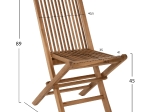 ΣΕΤ ΤΡΑΠΕΖΑΡΙΑΣ ΕΞΩΤ. ΧΩΡΟΥ 4ΤΜΧ KENDALL HM11953 ΜΑΣΙΦ ΞΥΛΟ TEAK ΦΥΣΙΚΟ