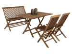 ΣΕΤ ΤΡΑΠΕΖΑΡΙΑΣ ΕΞΩΤ. ΧΩΡΟΥ 4ΤΜΧ KENDALL HM11953 ΜΑΣΙΦ ΞΥΛΟ TEAK ΦΥΣΙΚΟ