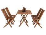 ΣΕΤ ΤΡΑΠΕΖΑΡΙΑΣ ΕΞΩΤ. ΧΩΡΟΥ 5ΤΜΧ KENDALL HM11955 ΜΑΣΙΦ ΞΥΛΟ TEAK ΦΥΣΙΚΟ
