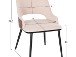 ΣΕΤ ΤΡΑΠΕΖΑΡΙΑ ΕΣΩΤ. ΧΩΡΟΥ 5ΤΜΧ HM11963 ΤΡΑΠΕΖΙ DENTY & 4 ΚΑΡΕΚΛΕΣ DELF