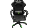 ΠΟΛΥΘΡΟΝΑ GAMING DARREN HM1203.03 ΜΑΥΡΟ-ΠΡΑΣΙΝΟ PVC & NYLON 58.5x100x120Υεκ.