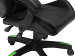 ΠΟΛΥΘΡΟΝΑ GAMING DARREN HM1203.03 ΜΑΥΡΟ-ΠΡΑΣΙΝΟ PVC & NYLON 58.5x100x120Υεκ.