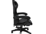 ΠΟΛΥΘΡΟΝΑ GAMING DARREN HM1203.04 ΜΑΥΡΟ-ΛΕΥΚΟ PVC & NYLON 58.5x100x120Υεκ.