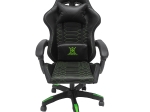 ΠΟΛΥΘΡΟΝΑ GAMING LOOT HM1204 ΜΑΥΡΟ-ΠΡΑΣΙΝΟ PVC & NYLON 51x49x125Υεκ.