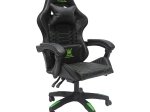 ΠΟΛΥΘΡΟΝΑ GAMING LOOT HM1204 ΜΑΥΡΟ-ΠΡΑΣΙΝΟ PVC & NYLON 51x49x125Υεκ.
