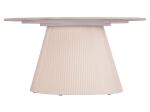 ΤΡΑΠΕΖΙ ΣΑΛΟΝΙΟΥ DUNCAN HM18022.02 ΚΕΡΑΜΙΚΟ TOP-MDF ΒΑΣΗ-ΚΡΕΜ ΛΕΥΚΟ Φ80x41Υεκ.