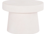 ΤΡΑΠΕΖΙ ΣΑΛΟΝΙΟΥ ΣΤΡΟΓΓΥΛΟ ΣΕΙΡΑ SANTORINI HM18051 MDF ΣΕ ΥΠΟΛΕΥΚΟ ΧΡΩΜΑ Φ60x42,5Υεκ.