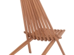 ΠΟΛΥΘΡΟΝΑ LOUNGE ΠΤΥΣΣΟΜΕΝΗ SHIGAO HM18112 ΞΥΛΟ TEAK--ΦΥΣΙΚΟ 61x88.5x89Υεκ.