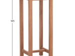 ΤΡΑΠΕΖΙ/ΣΤΑΝΤ ΜΠΑΡ ΣΤΡΟΓΓΥΛΟ PRESSCOT HM18114 ΞΥΛΟ TEAK--ΦΥΣΙΚΟ Φ60x105Υεκ.